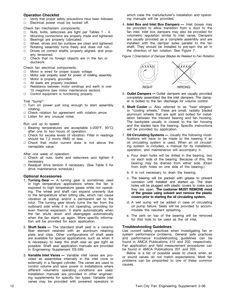 Twin City Fans With CE Mark - ES-2-06 User Manual | Page 12 / 16
