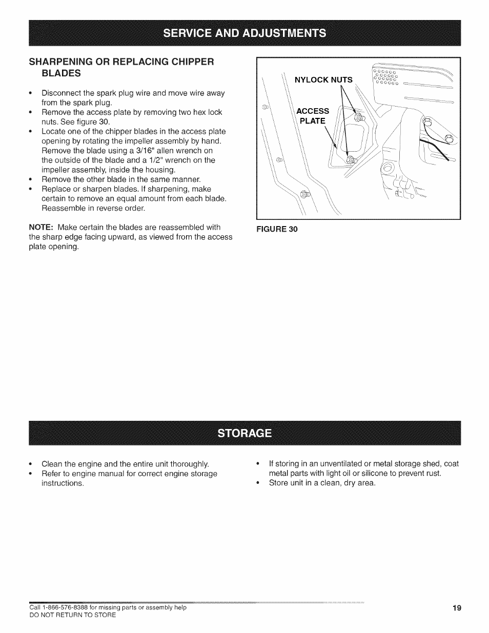 Storag, Storage | Craftsman 486.24717 User Manual | Page 19 / 28