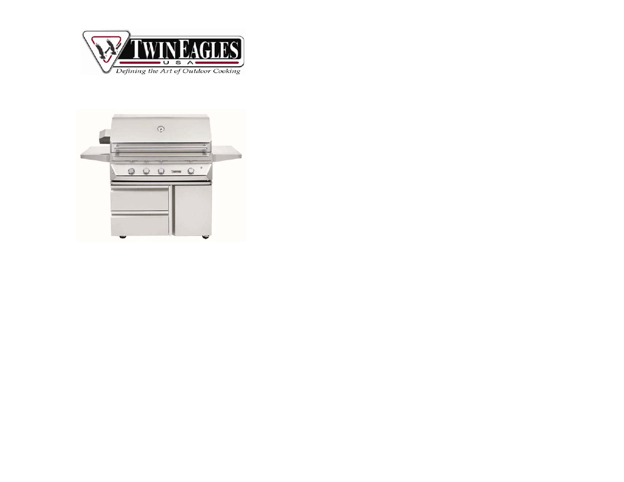 Twin Eagles Premium Grills LP to NG Conversion User Manual | 1 page