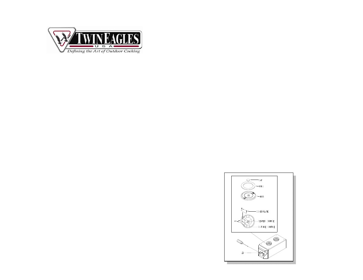 Twin Eagles Side Burner NG to LP Conversion User Manual | 1 page