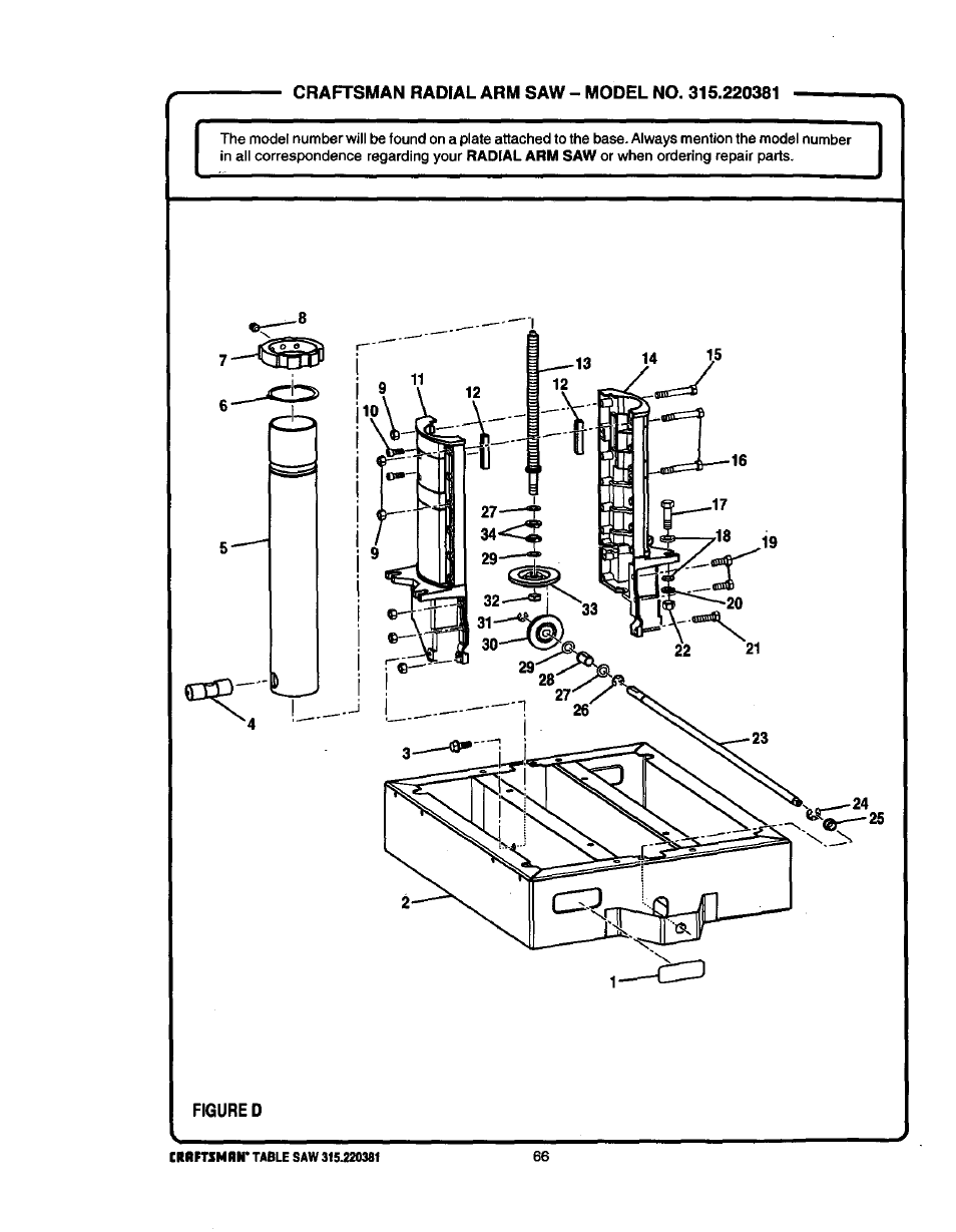 Craftsman 315.220381 User Manual | Page 66 / 82