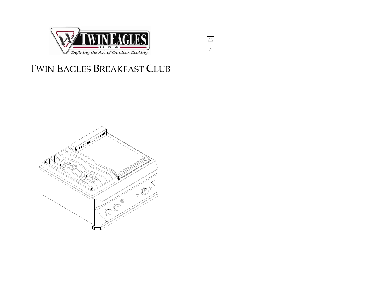 Twin Eagles Dine and Breakfast Club NG to LP Conversion User Manual | 3 pages