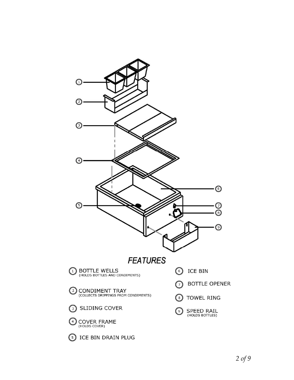 Teob18-b 18” built-in outdoor bar | Twin Eagles TEOB30F-B User Manual | Page 3 / 10
