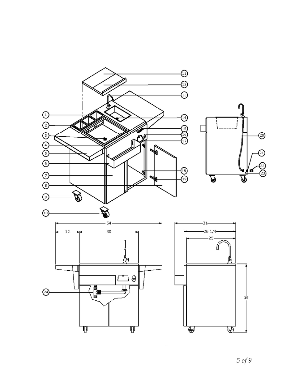Teob30f-b 30” outdoor bar freestanding | Twin Eagles TEOB30F-B User Manual | Page 6 / 10
