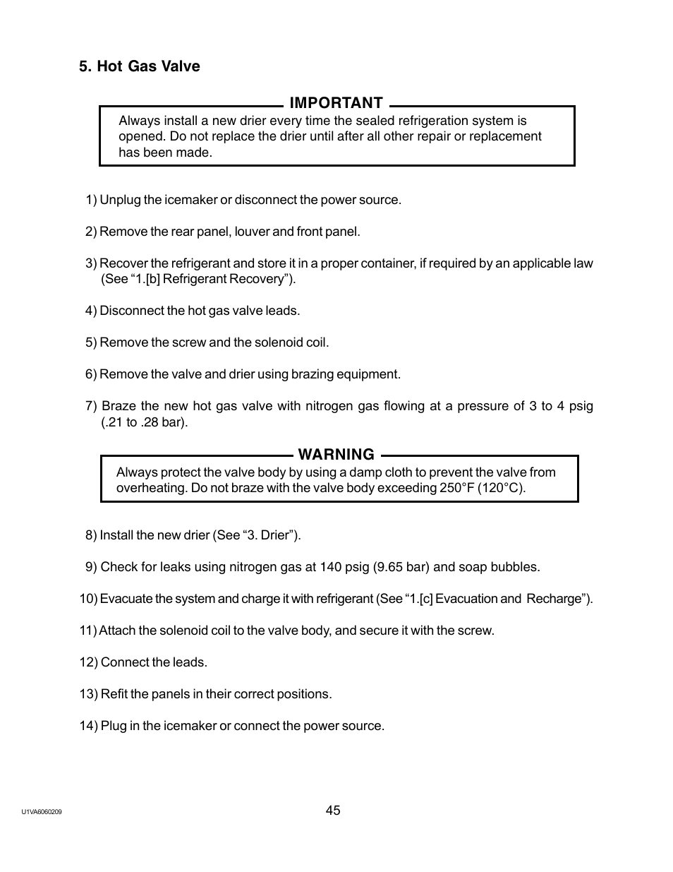 Hot gas valve | Twin Eagles AM-50BAE-AD User Manual | Page 45 / 51