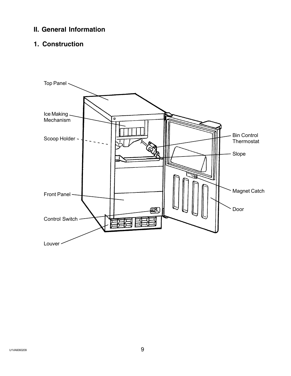 Ii. general information, Construction, Ii. general information 1. construction | Twin Eagles AM-50BAE-AD User Manual | Page 9 / 51