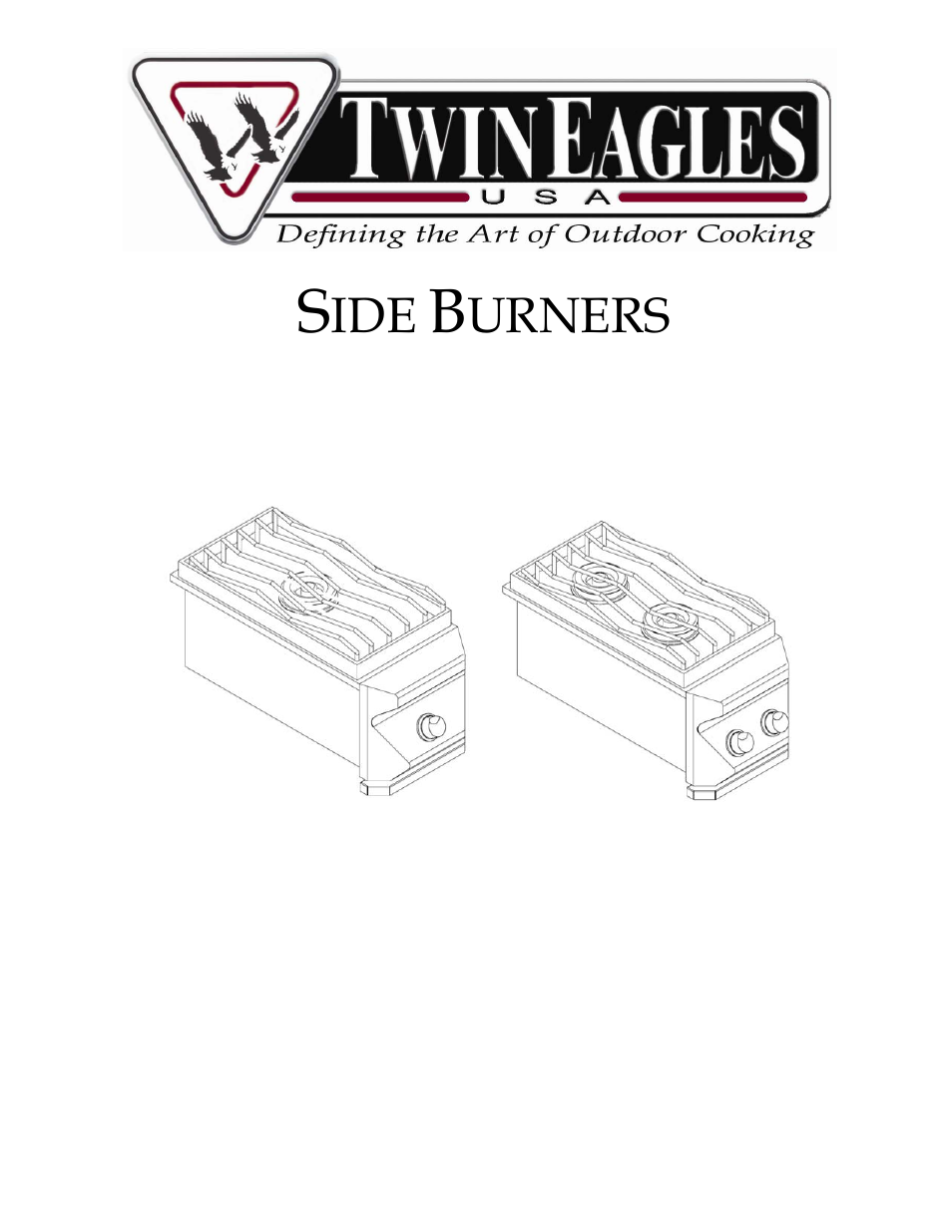 Twin Eagles TESB132-B User Manual | 12 pages