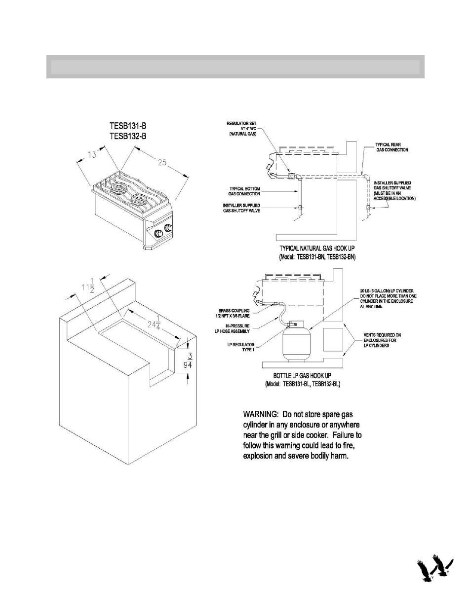 Twin Eagles TESB132-B User Manual | Page 5 / 12