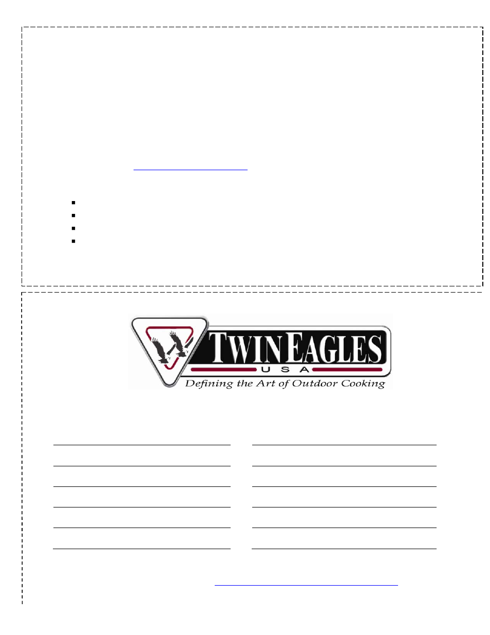 Warranty registration, How to obtain service | Twin Eagles TESB132F-B User Manual | Page 11 / 12