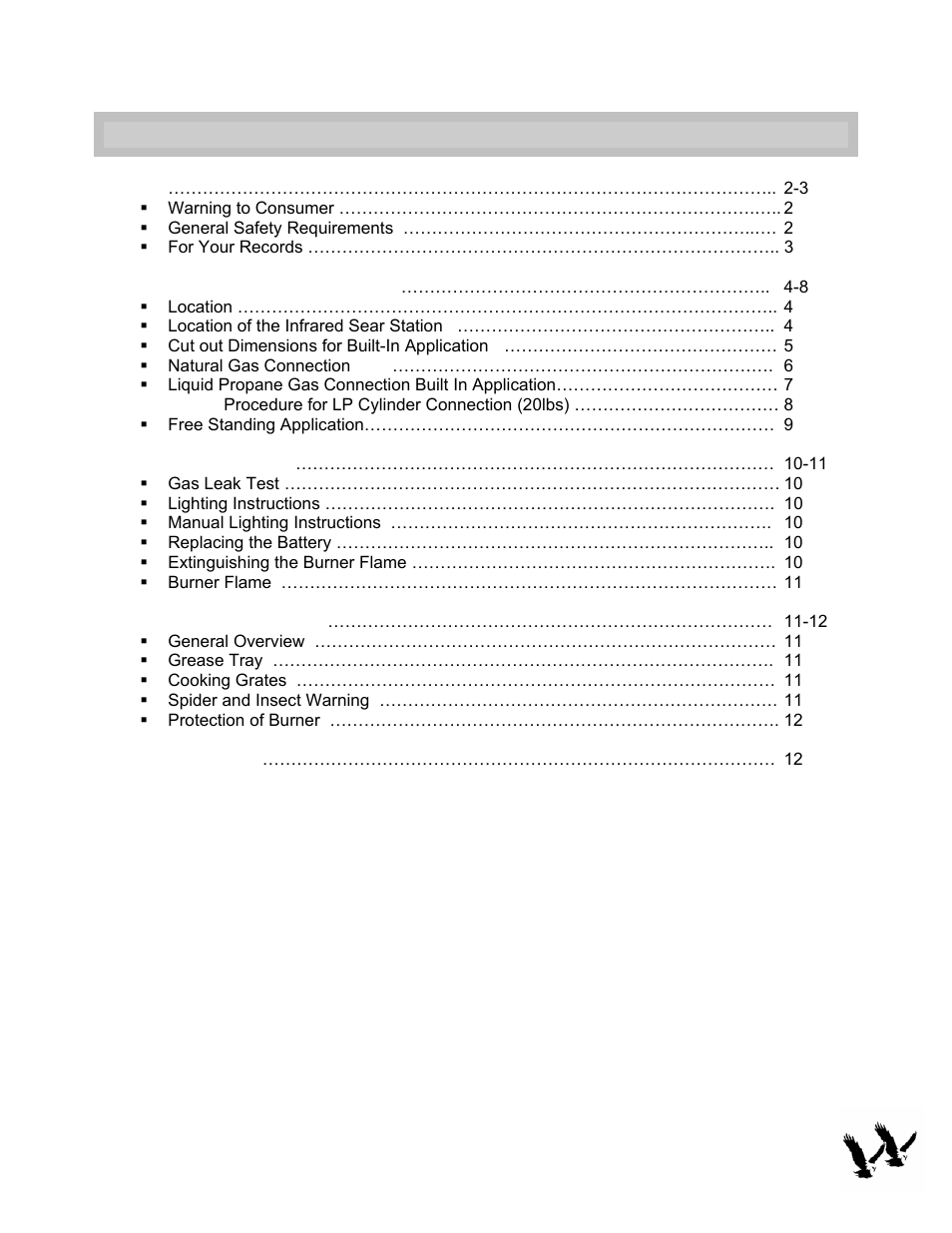 Safety …………………………………………………………………………………………… -3 | Twin Eagles TPSS-13F User Manual | Page 2 / 13