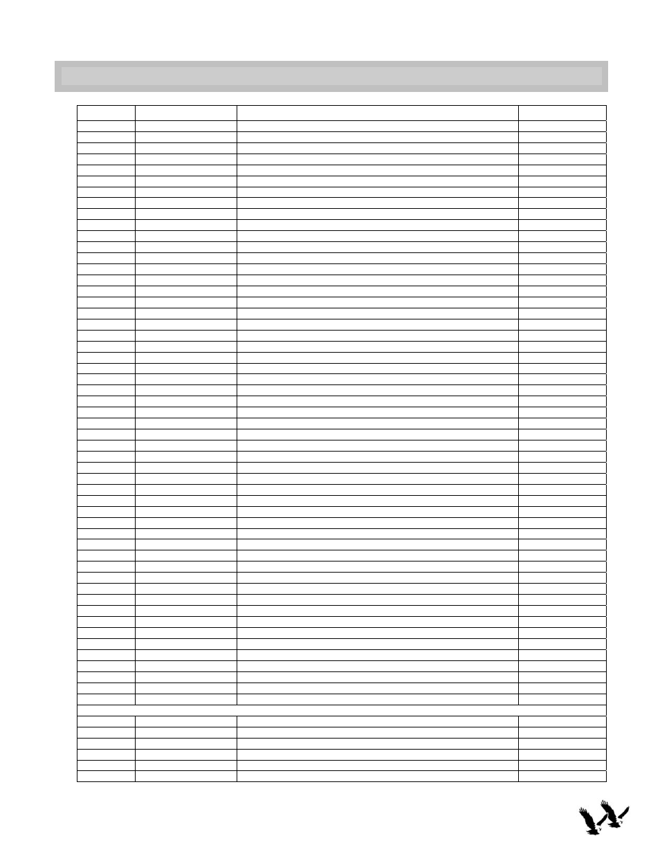 Replacement parts list, Dine & b | Twin Eagles TEBC30-B User Manual | Page 16 / 19