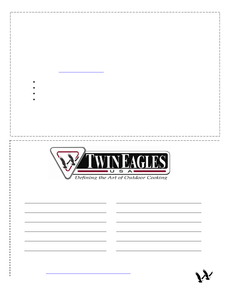 Warranty registration | Twin Eagles TETG30-B User Manual | Page 19 / 20