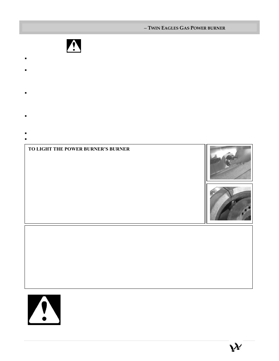 Operating instructions | Twin Eagles TEPB24-B User Manual | Page 12 / 17