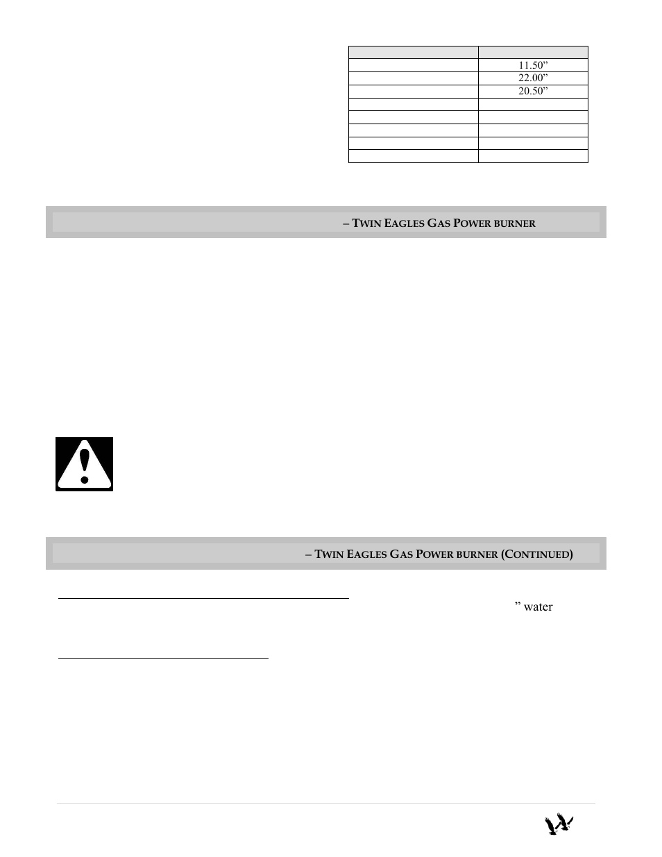 Gas safety requirements | Twin Eagles TEPB24-B User Manual | Page 5 / 17
