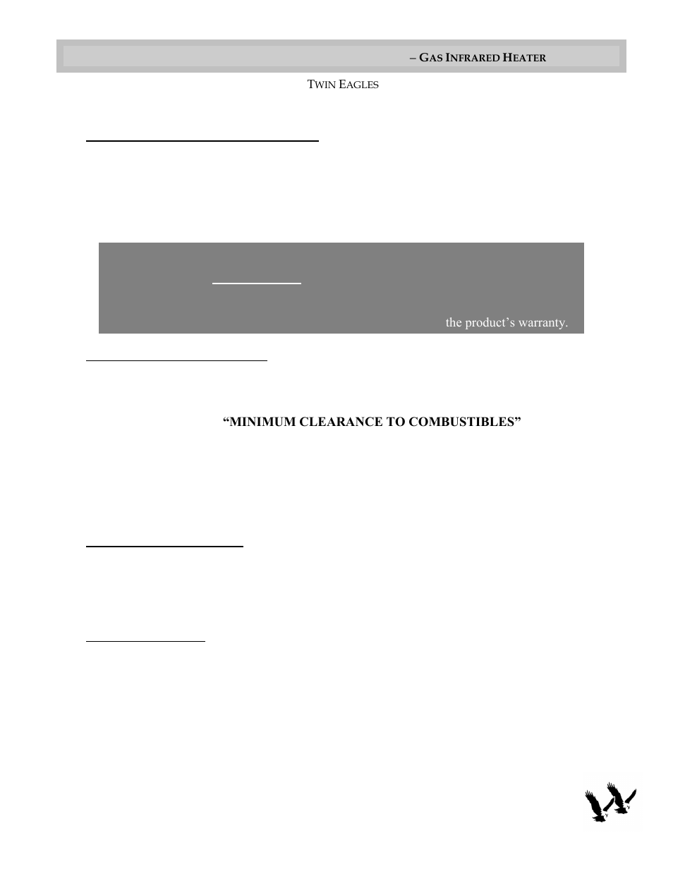 Selecting mounting location | Twin Eagles TEGH48 User Manual | Page 9 / 25