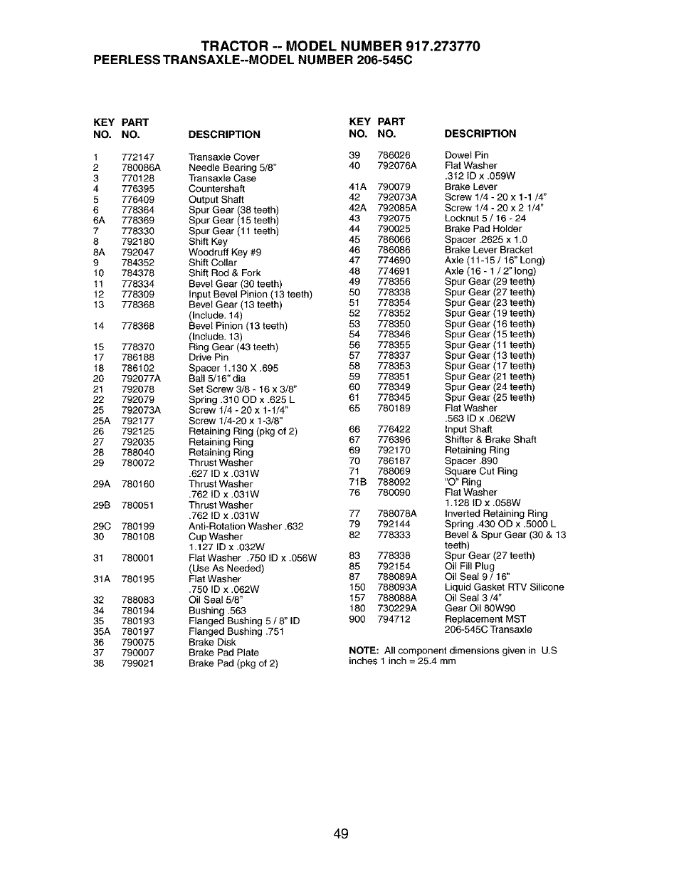 Craftsman 917.273770 User Manual | Page 49 / 56