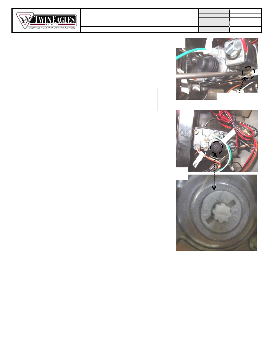 Gas heater (tegh) conversion procedure | Twin Eagles Gas Heater NG to LP Conversion User Manual | Page 2 / 2
