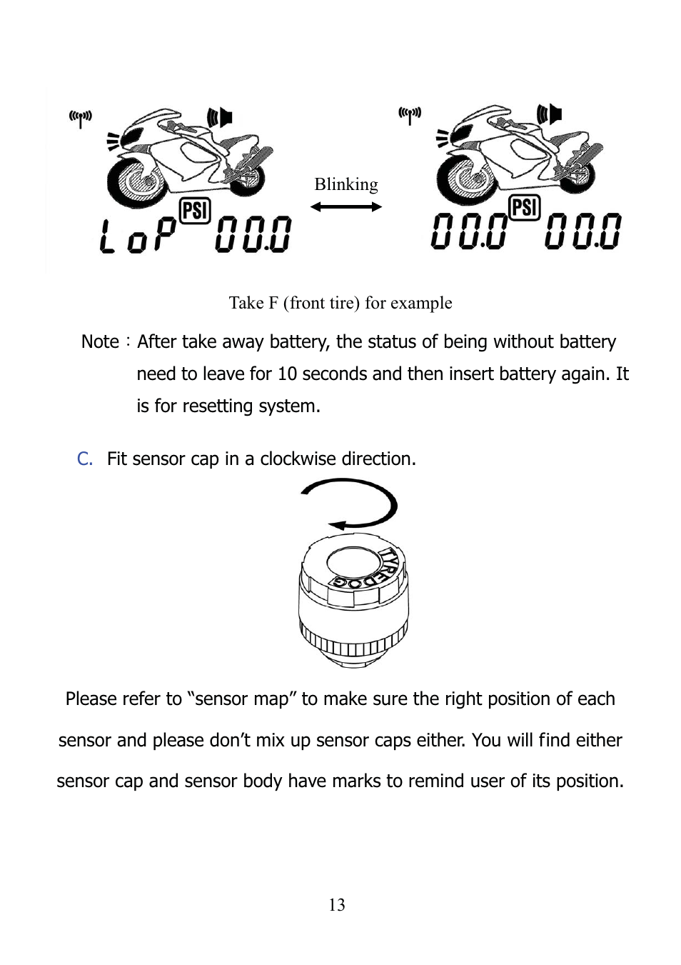 TYREDOG TD-4000A-X User Manual | Page 13 / 33