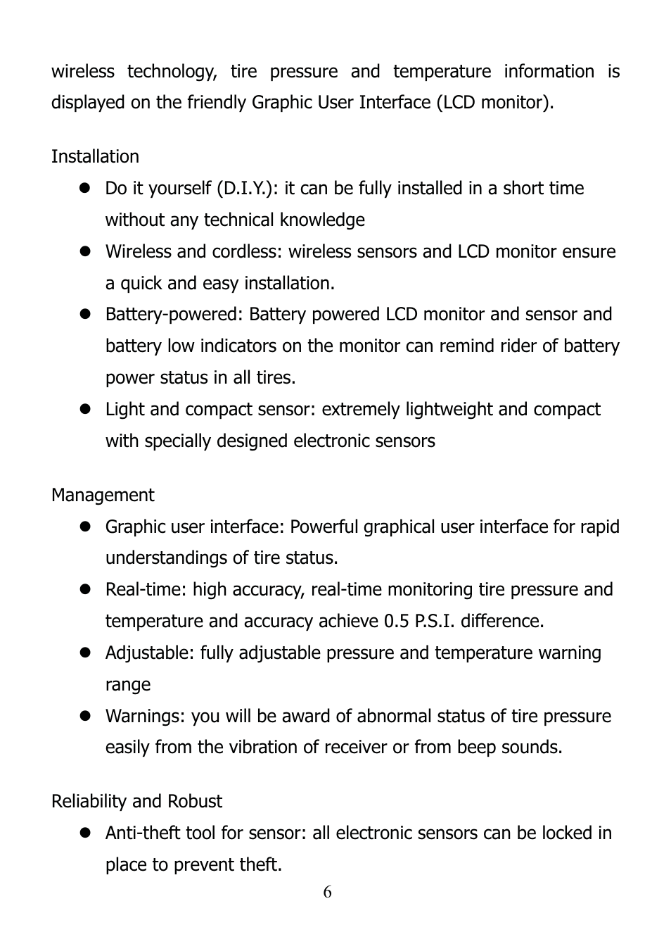 TYREDOG TD-4000A-X User Manual | Page 6 / 33