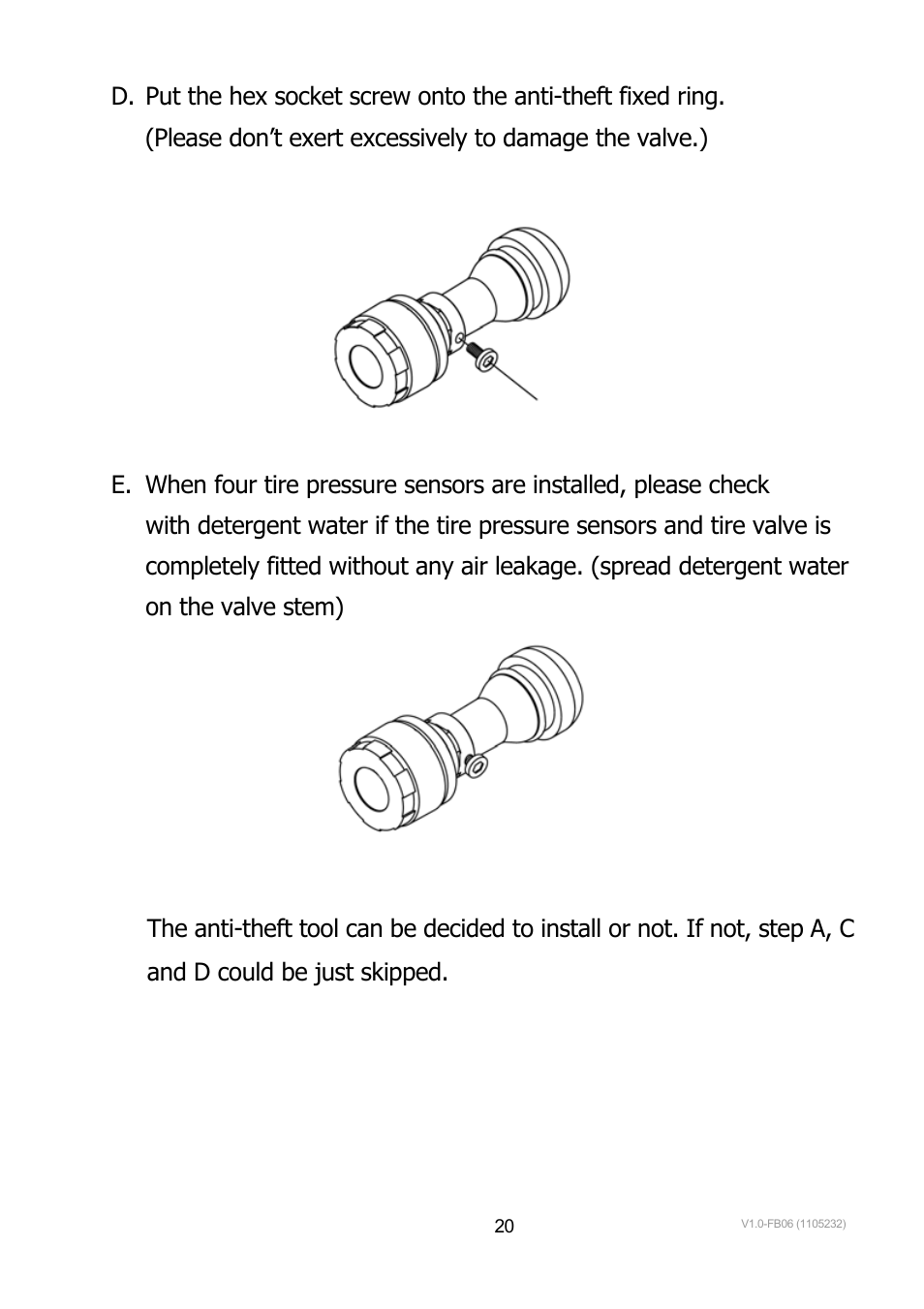 TYREDOG TD-1400A-X4 User Manual | Page 20 / 45