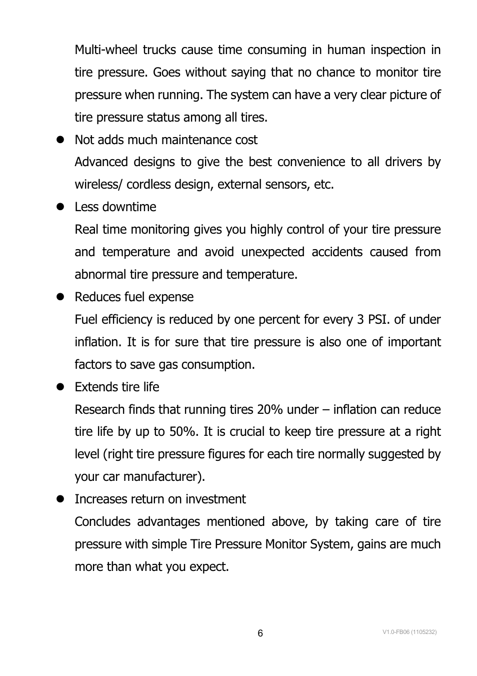 TYREDOG TD-1400A-X4 User Manual | Page 6 / 45