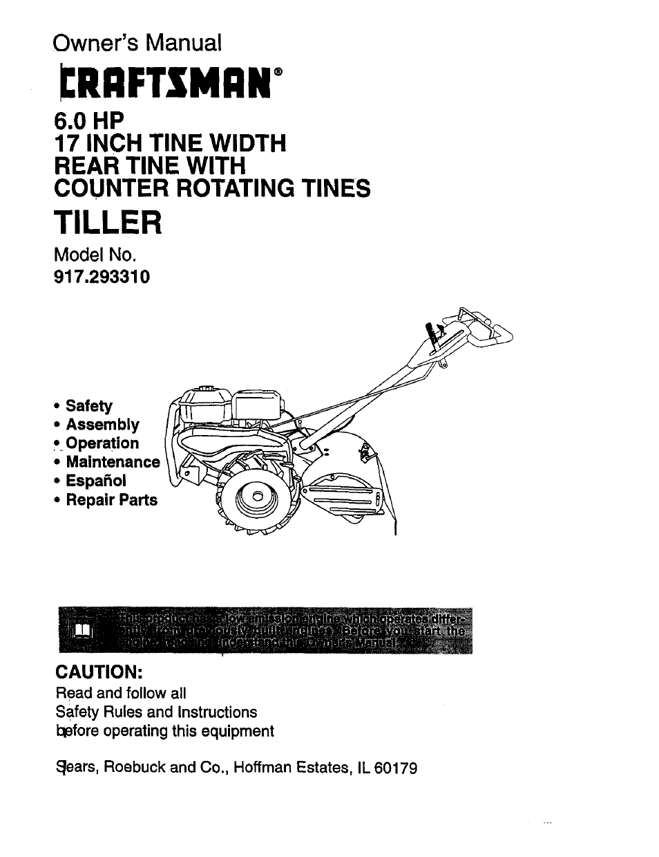 Craftsman 917.293310 User Manual | 36 pages