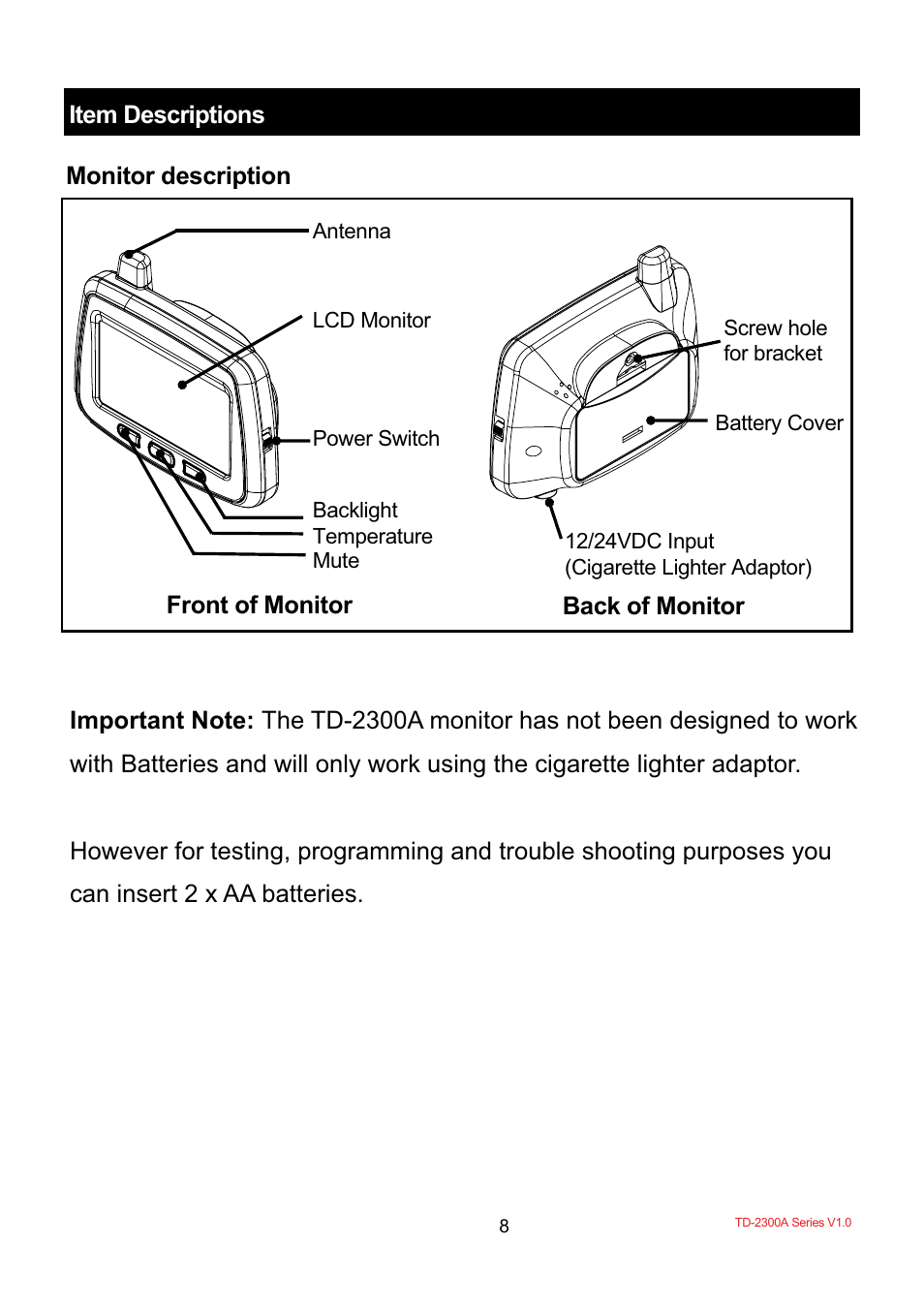 TYREDOG TD-2300A-X10 User Manual | Page 10 / 56