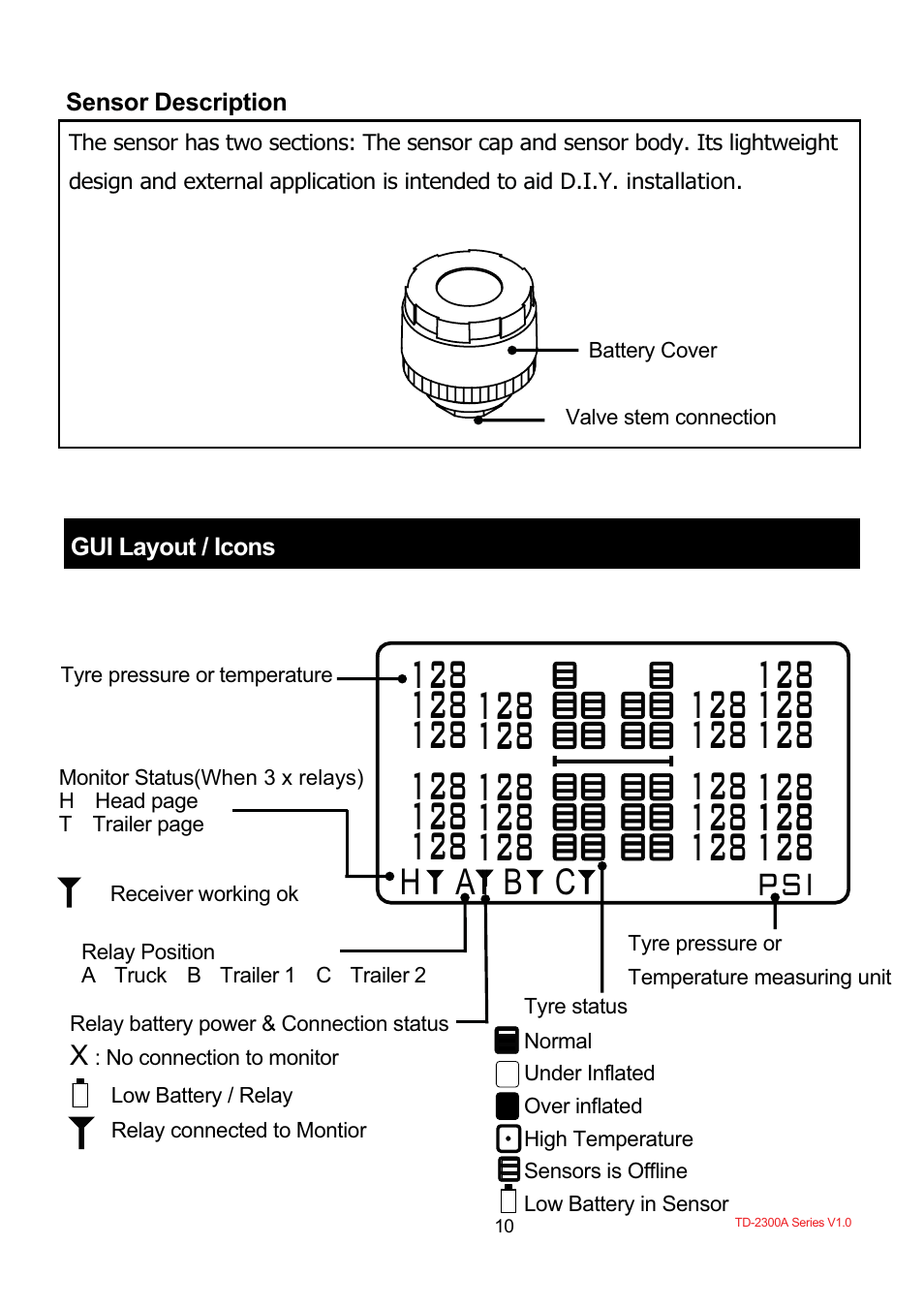 TYREDOG TD-2300A-X10 User Manual | Page 12 / 56