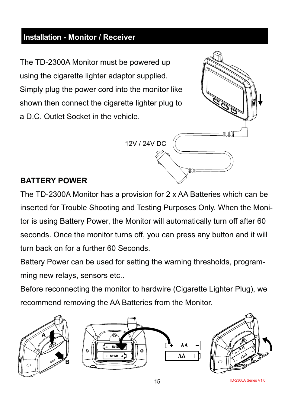 TYREDOG TD-2300A-X10 User Manual | Page 17 / 56