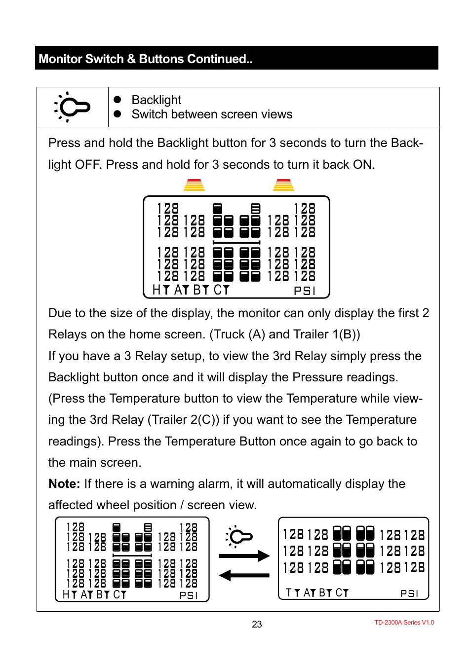 TYREDOG TD-2300A-X10 User Manual | Page 25 / 56