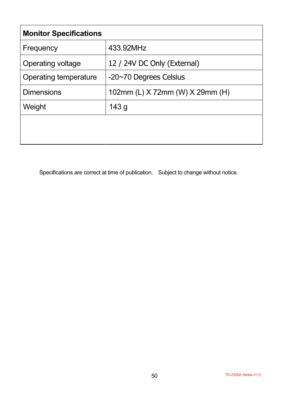 TYREDOG TD-2300A-X10 User Manual | Page 52 / 56