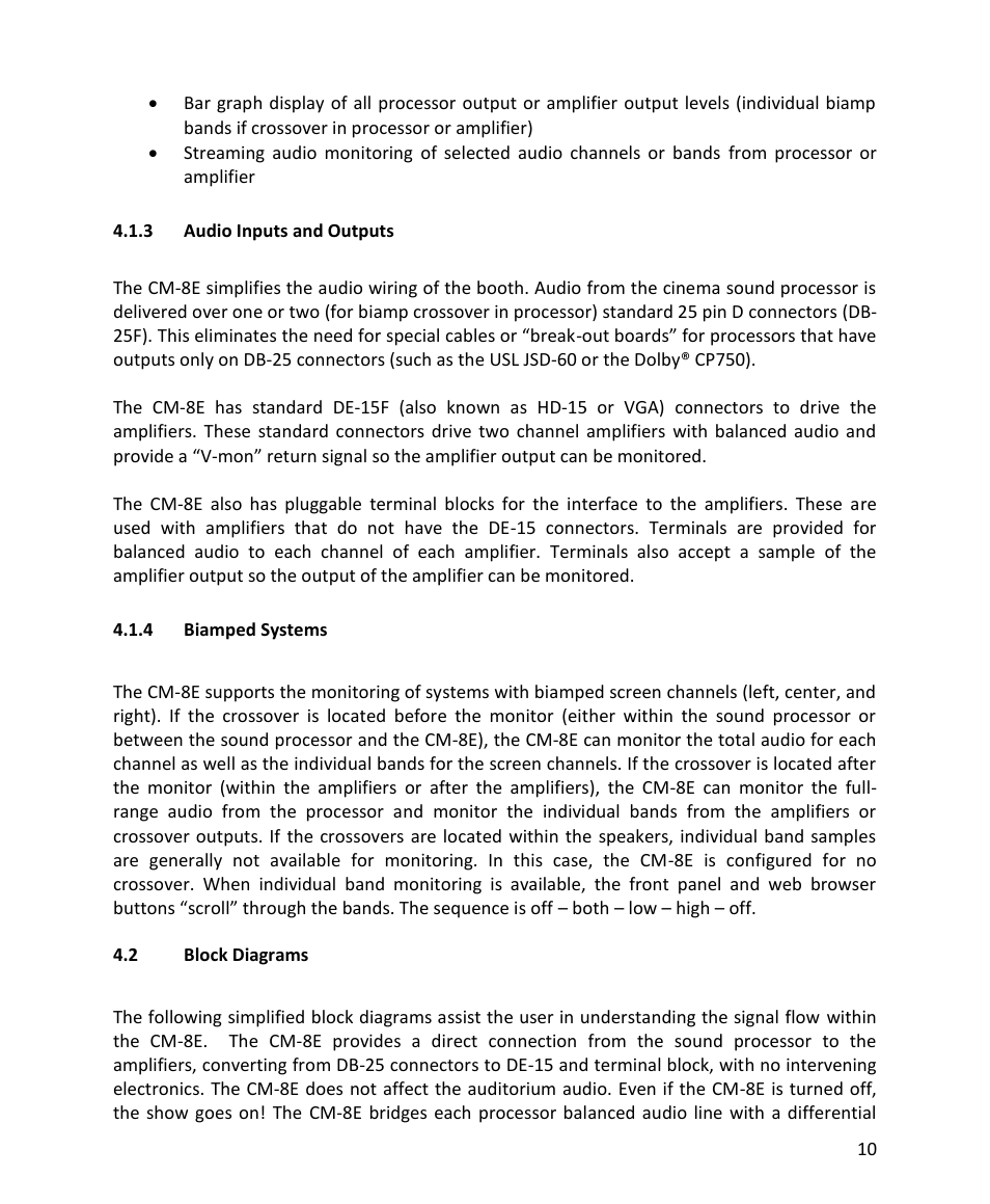 USL CM-8E User Manual | Page 10 / 40