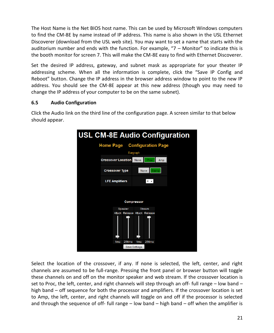 USL CM-8E User Manual | Page 21 / 40