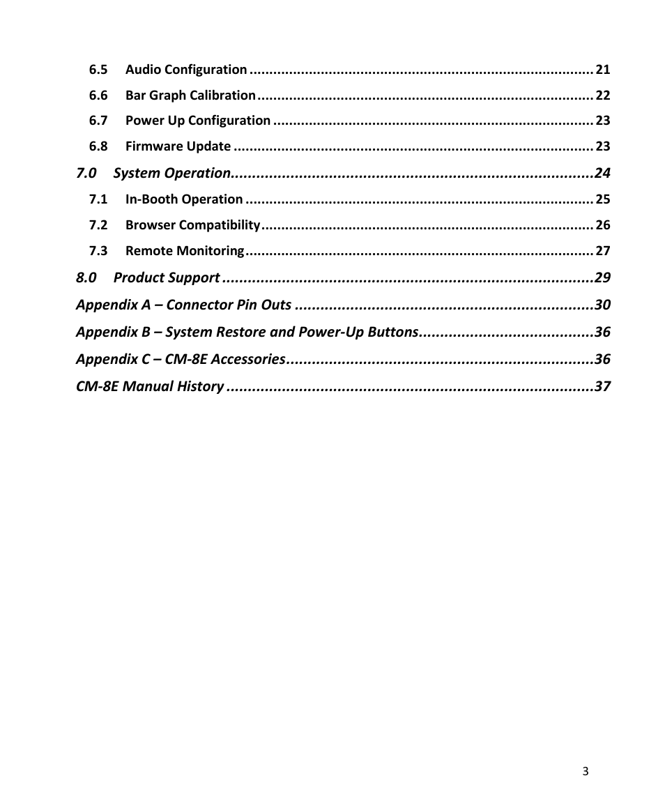 USL CM-8E User Manual | Page 3 / 40