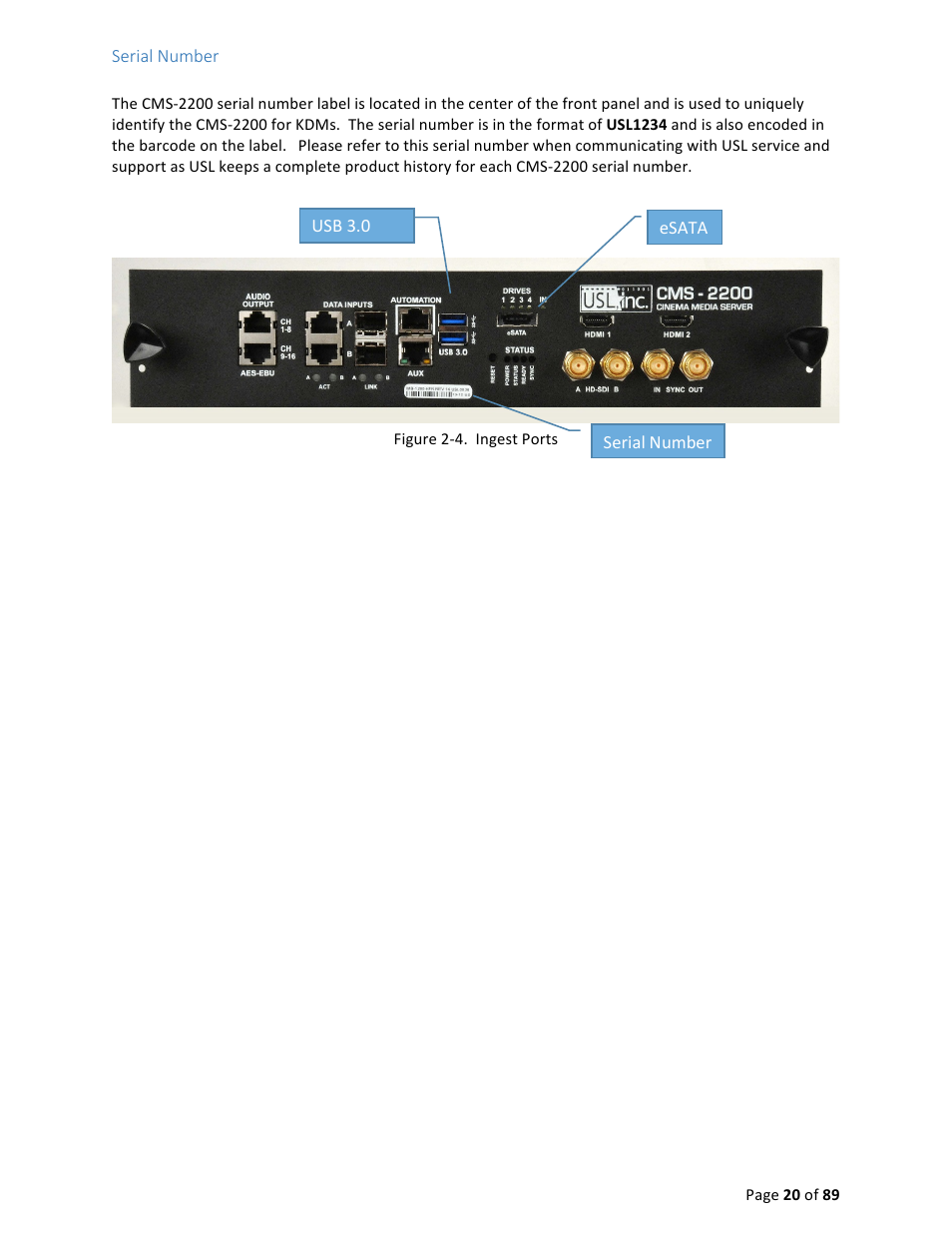 USL CMS-2200 Manual User Manual | Page 20 / 89