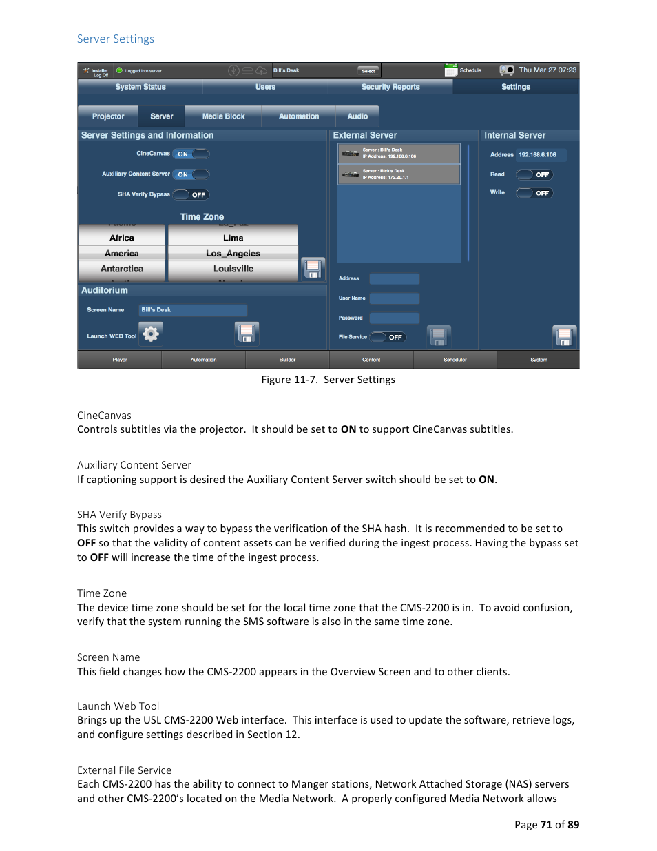 USL CMS-2200 Manual User Manual | Page 71 / 89