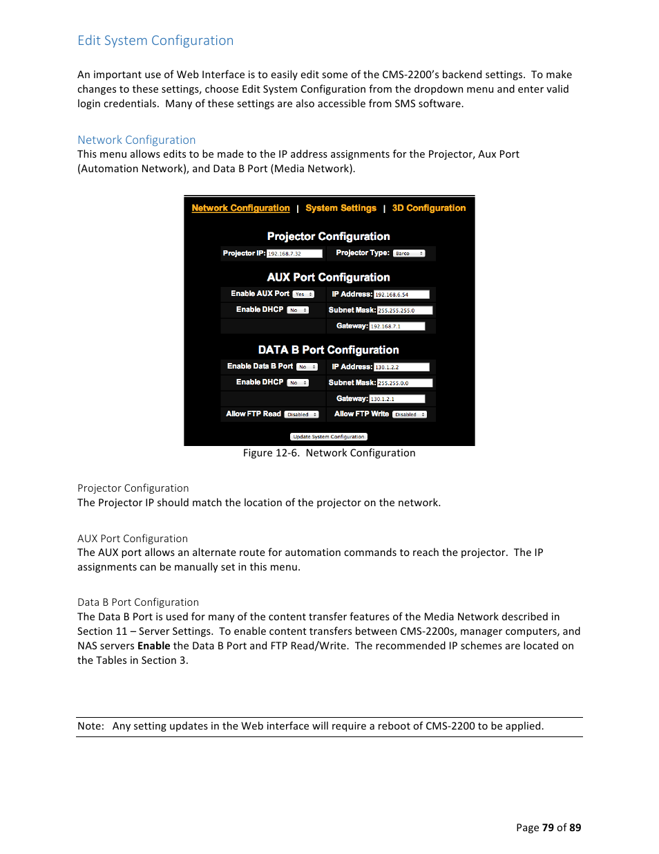 Edit system configuration | USL CMS-2200 Manual User Manual | Page 79 / 89