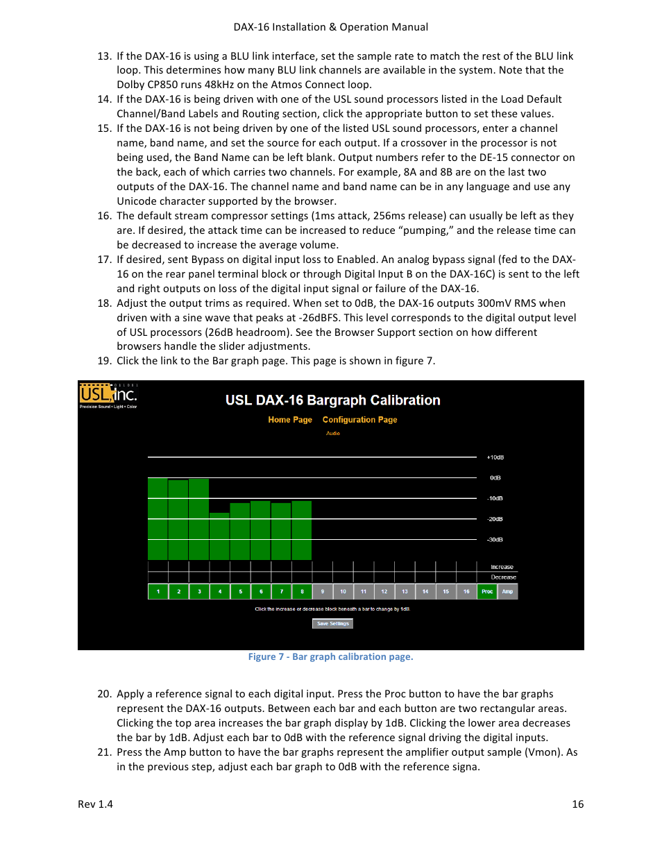 USL DAX-16 User Manual | Page 16 / 24