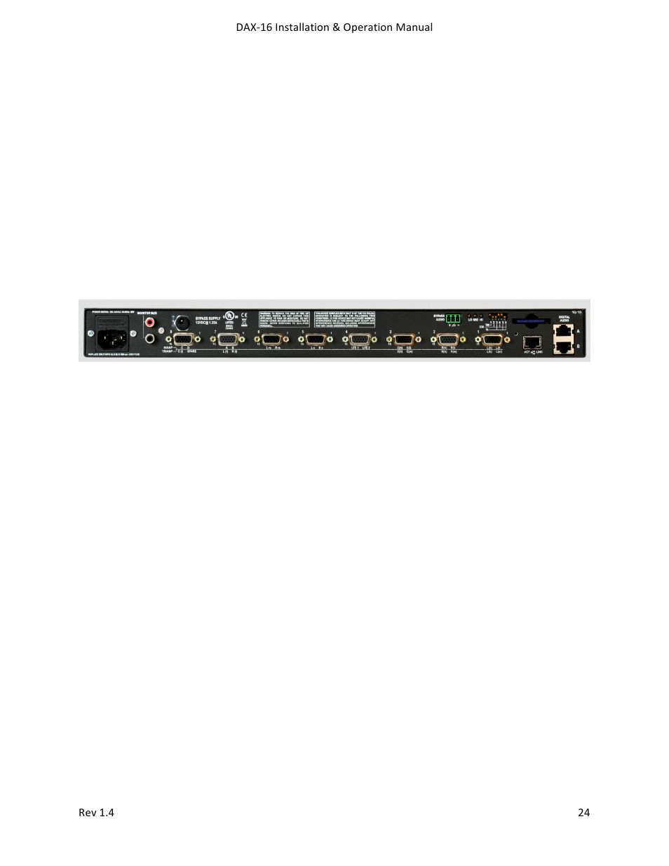 USL DAX-16 User Manual | Page 24 / 24