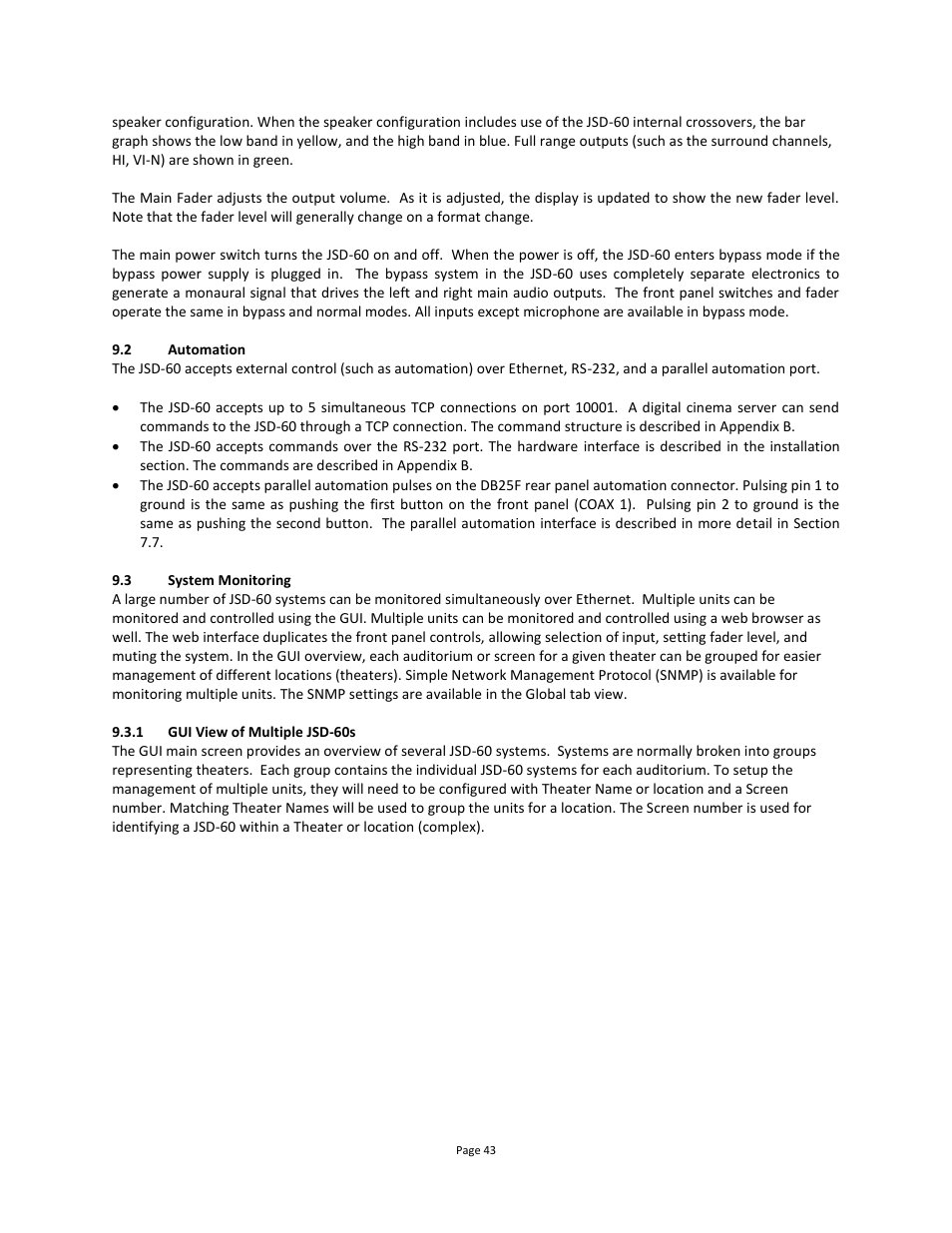 Automation, System monitoring, 1 gui view of multiple jsd-60s | USL JSD-60 Manual User Manual | Page 43 / 66