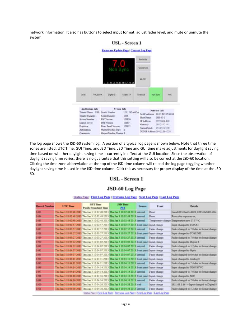 USL JSD-60 Manual User Manual | Page 45 / 66