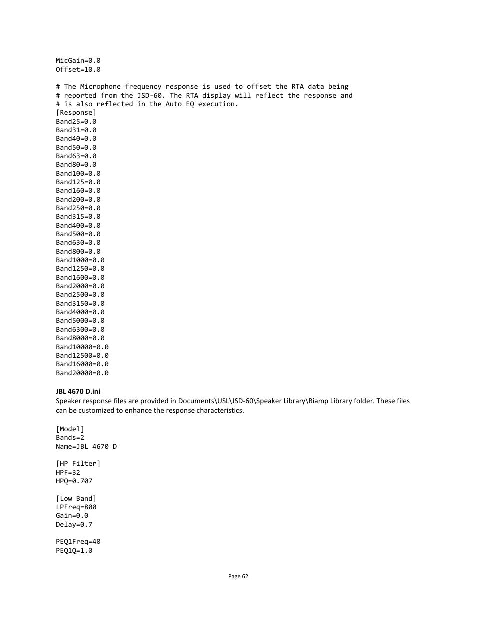 USL JSD-60 Manual User Manual | Page 62 / 66