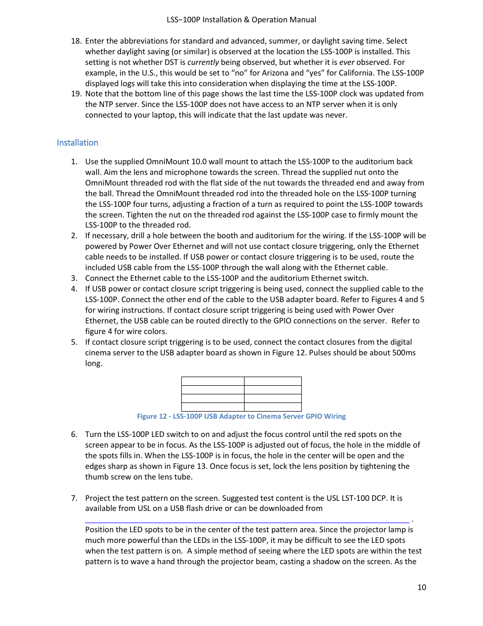 USL LSS-100 User Manual | Page 10 / 30
