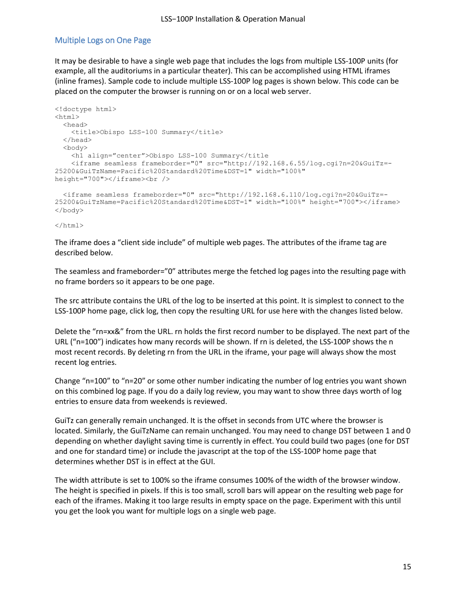 USL LSS-100 User Manual | Page 15 / 30