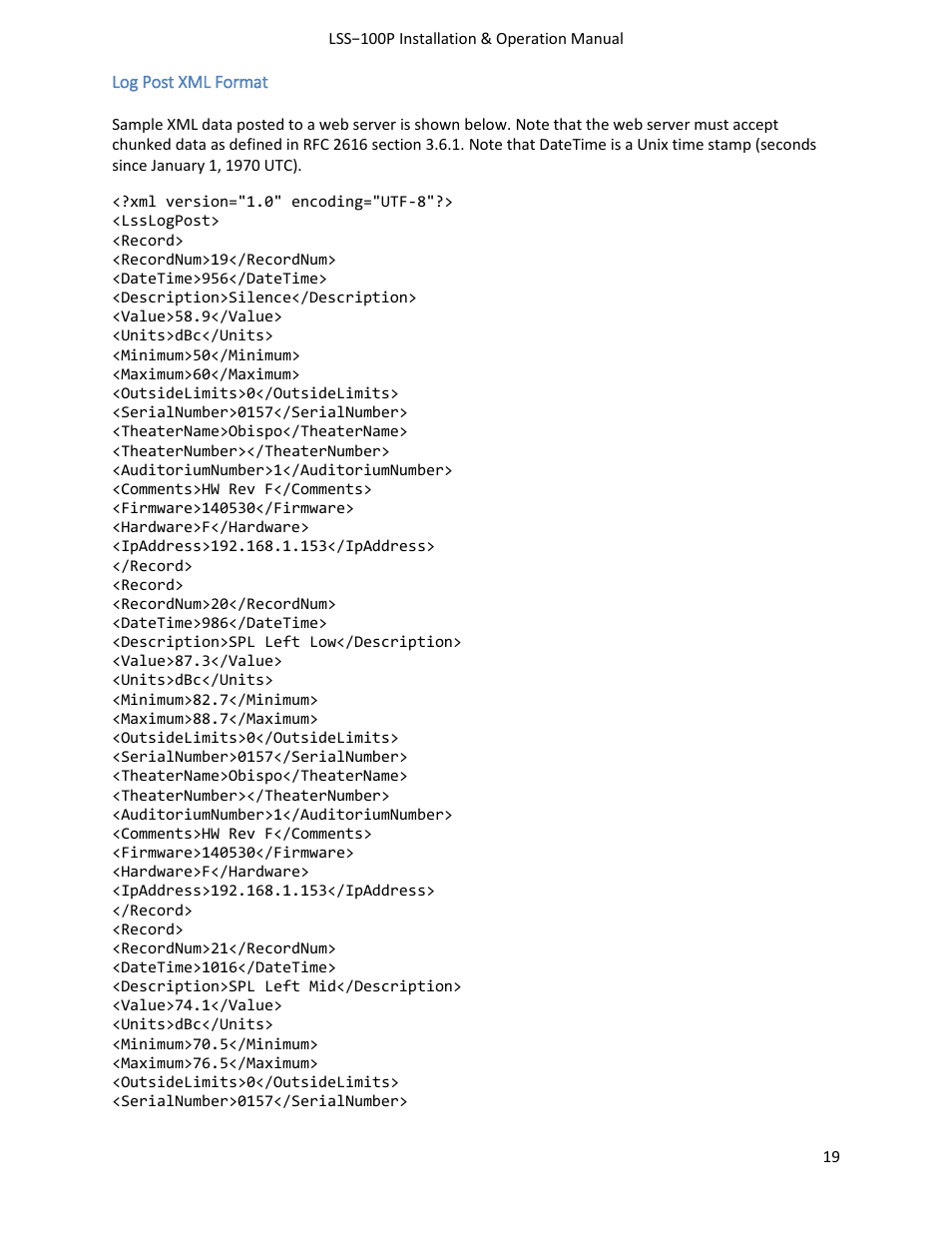 USL LSS-100 User Manual | Page 19 / 30