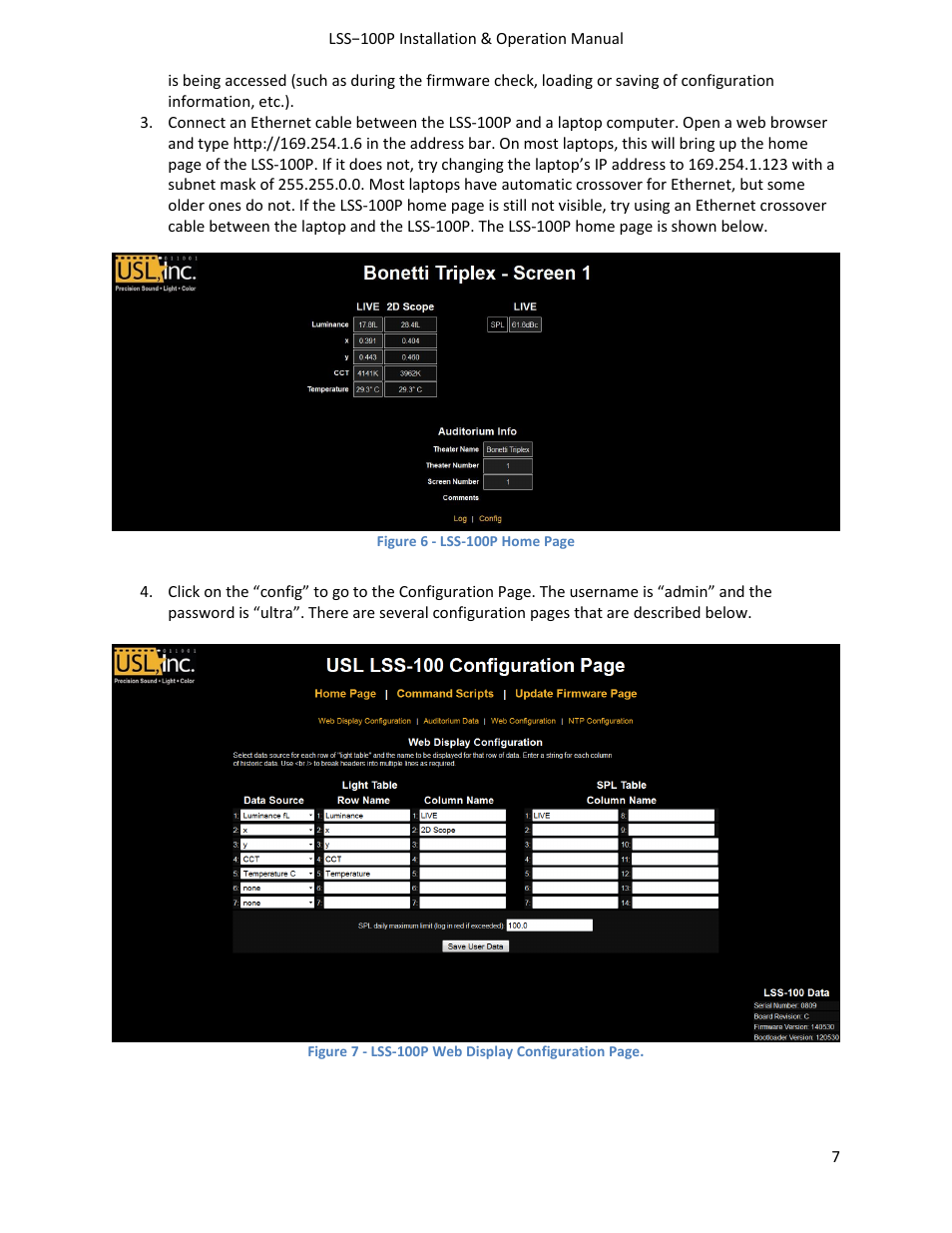 USL LSS-100 User Manual | Page 7 / 30