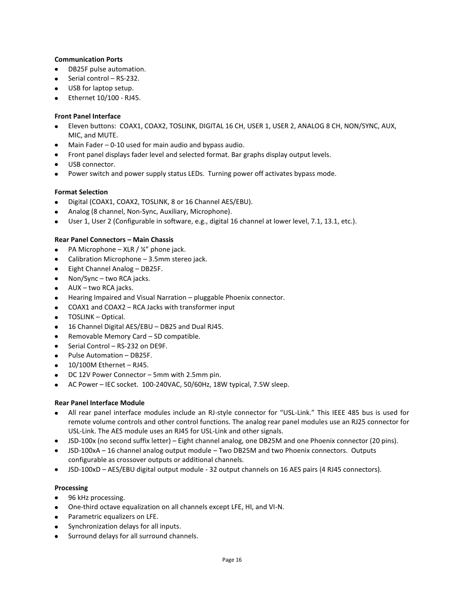 USL JSD-100 Manual User Manual | Page 16 / 68