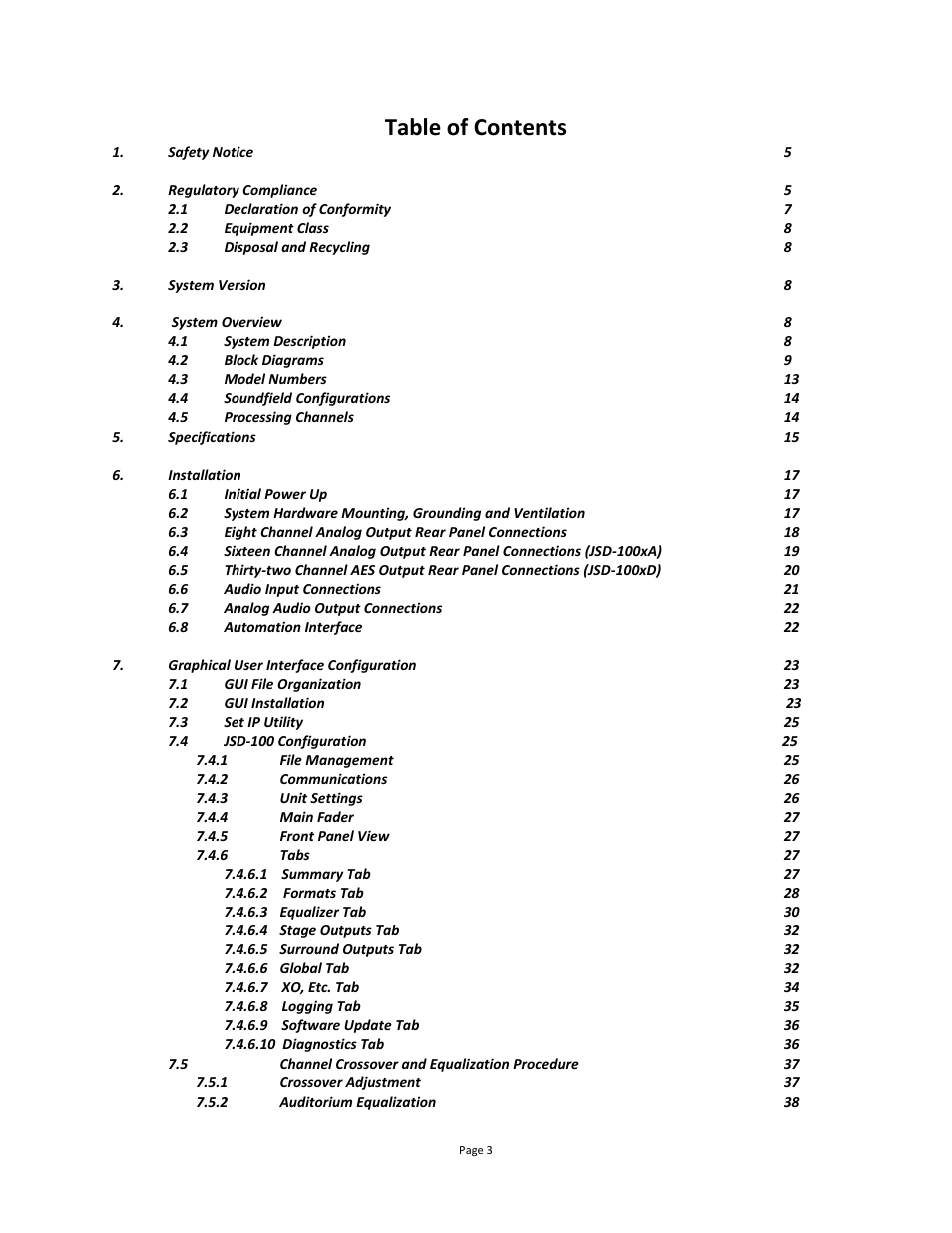 USL JSD-100 Manual User Manual | Page 3 / 68