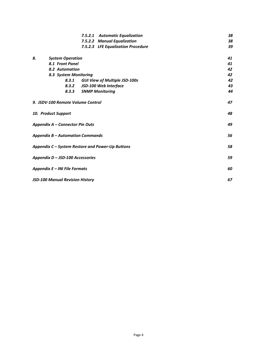 USL JSD-100 Manual User Manual | Page 4 / 68