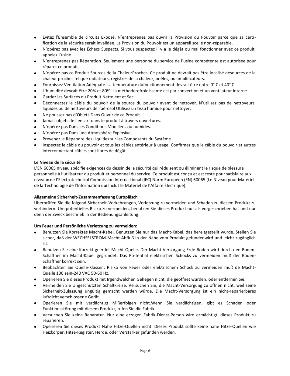 USL JSD-100 Manual User Manual | Page 6 / 68